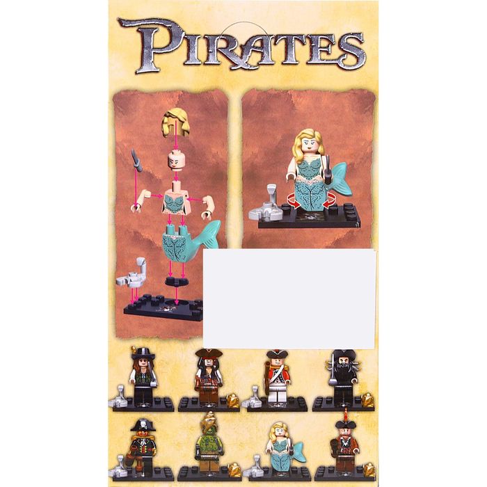 Конструктор «Пират» с аксессуарами, количество деталей 10-13, МИКС