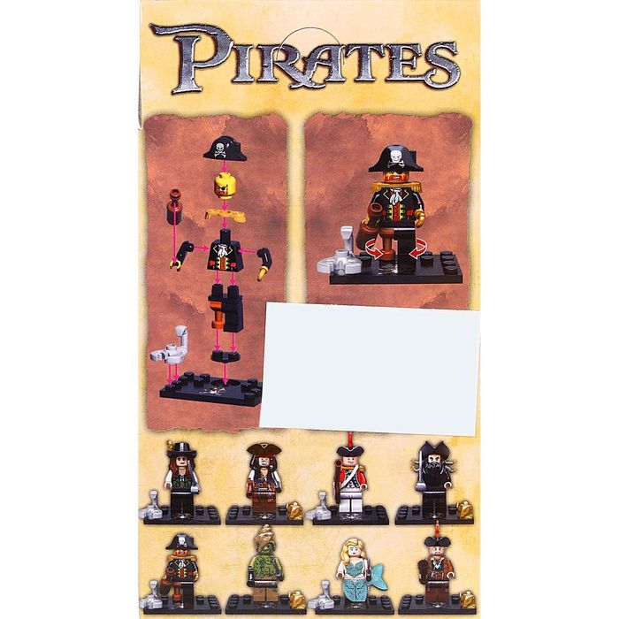 Конструктор «Пират» с аксессуарами, количество деталей 10-13, МИКС