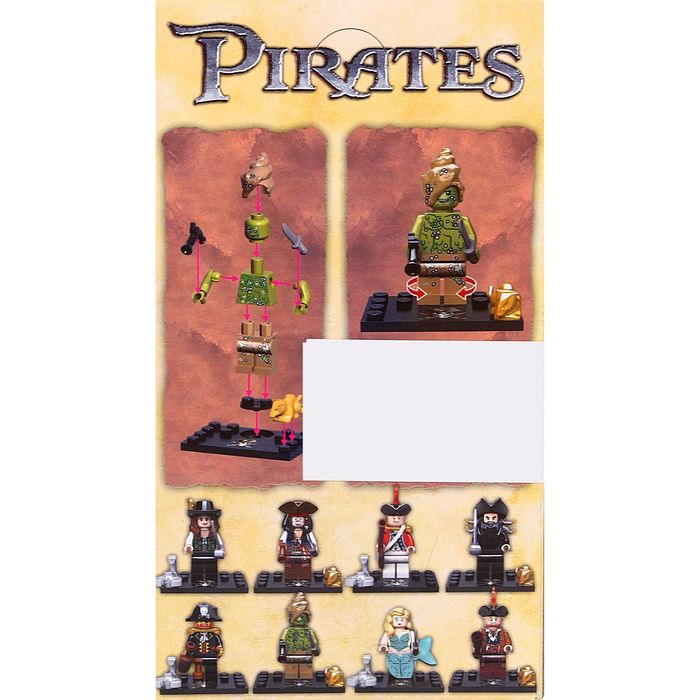 Конструктор «Пират» с аксессуарами, количество деталей 10-13, МИКС
