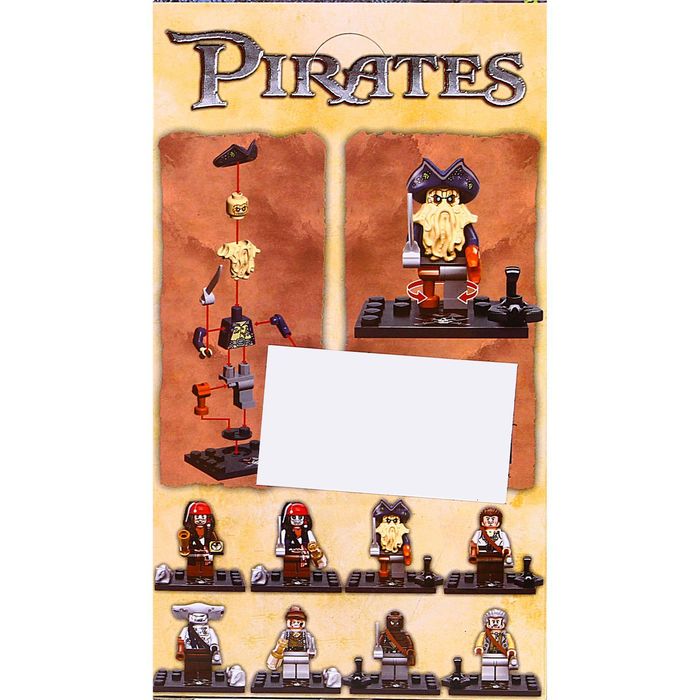 Конструктор «Пират» с аксессуарами, количество деталей 10-13, МИКС