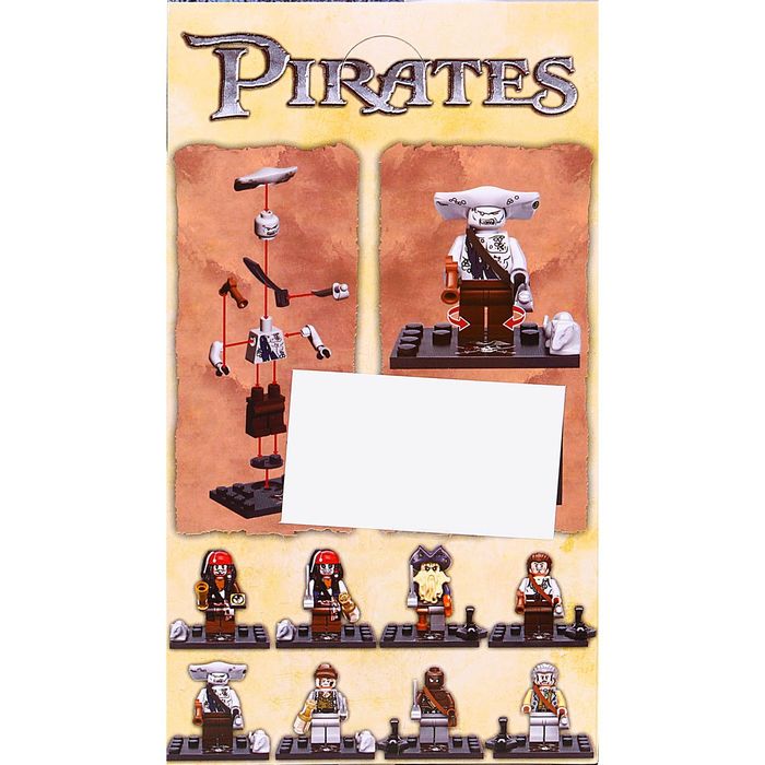 Конструктор «Пират» с аксессуарами, количество деталей 10-13, МИКС