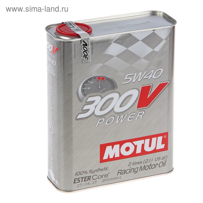 фото Моторное масло motul 300 v power 5w-40, 2 л 104242