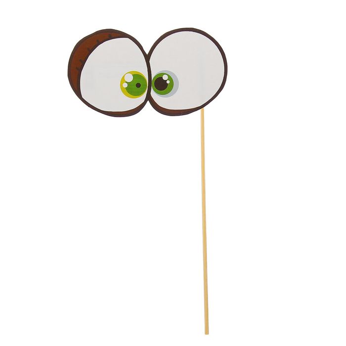 Фотобутафория на палочке "Глаза"