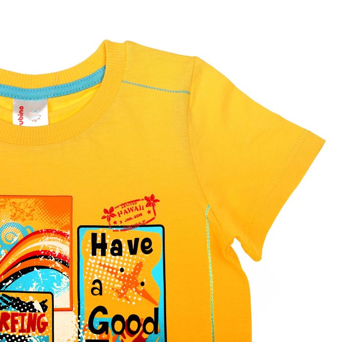 Футболка для мальчика, рост 104 см (56), цвет жёлтый