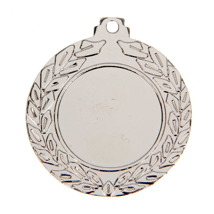 Медаль под нанесение, серебро, d=4,5 см