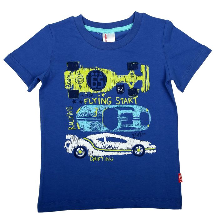 Футболка для мальчика, рост 92 см (52), цвет синий