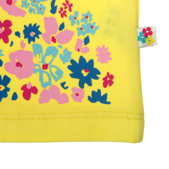 Футболка для девочки, рост 92 см (52), цвет жёлтый