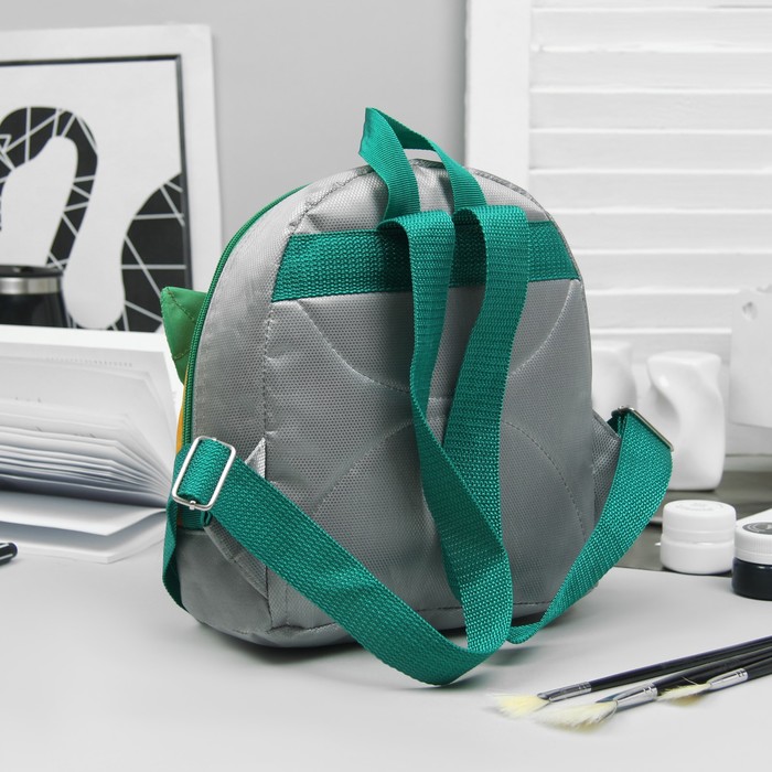 Рюкзак детский на молнии, 1 отдел, 1 наружный карман, жёлтый