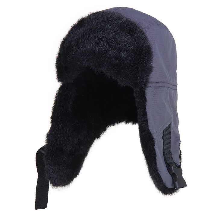 Шапка-ушанка «Егерь», размер 61-62, цвет серый