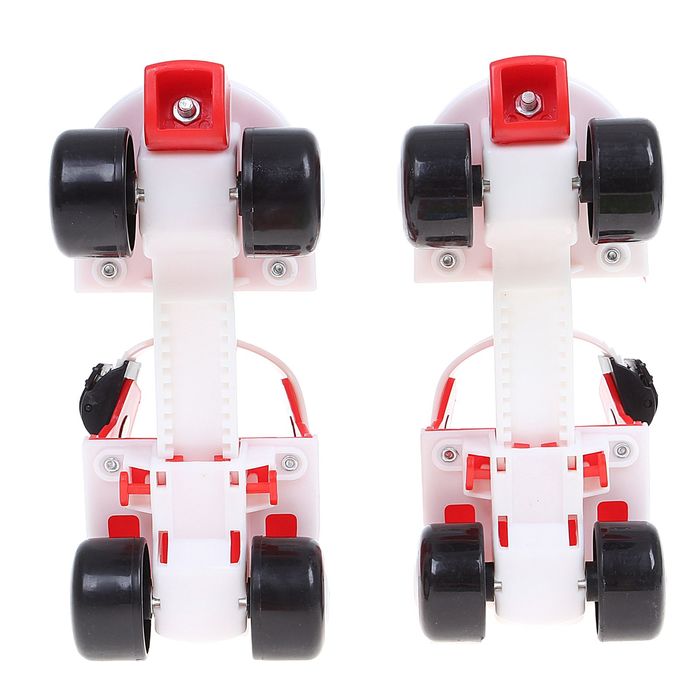 Ролики для обуви раздвижные, размер 15-21 см, колеса РVC d = 45 мм + защита локтя, колена