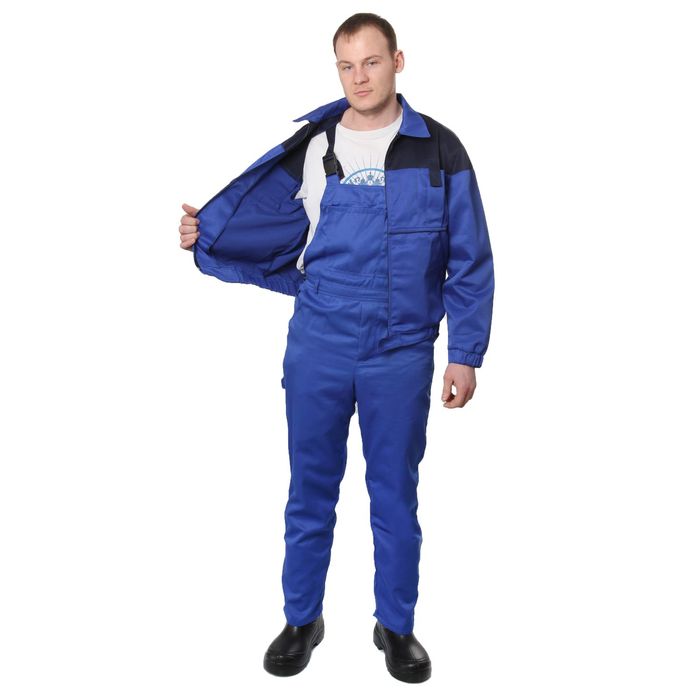 Костюм «Рейнир», куртка, размер 48-50, рост 170-176 см, цвет тёмно-синий/василёк