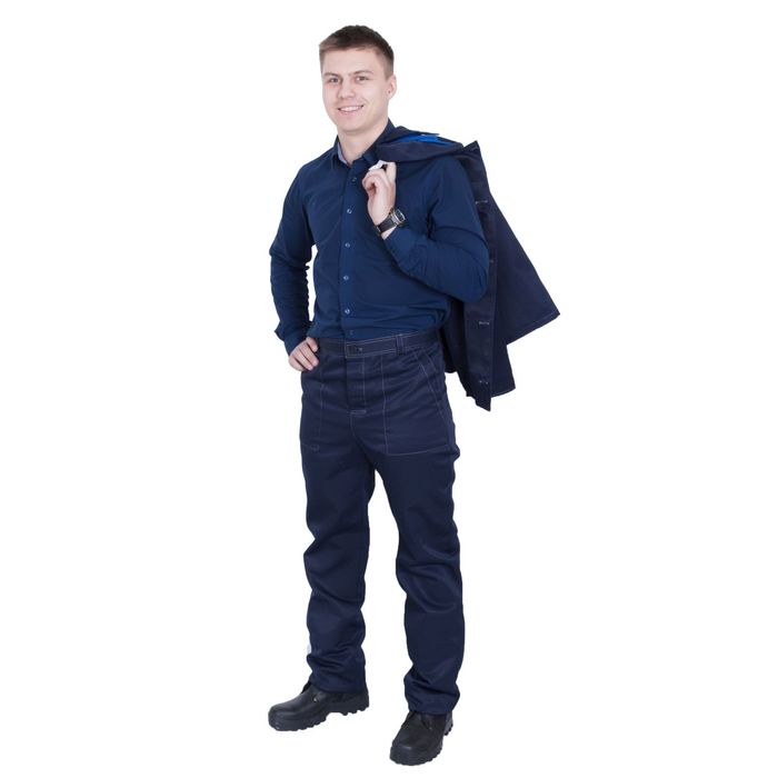 Костюм «Дамаск», размер 56-58, рост 182-188 см, цвет тёмно-синий/василёк