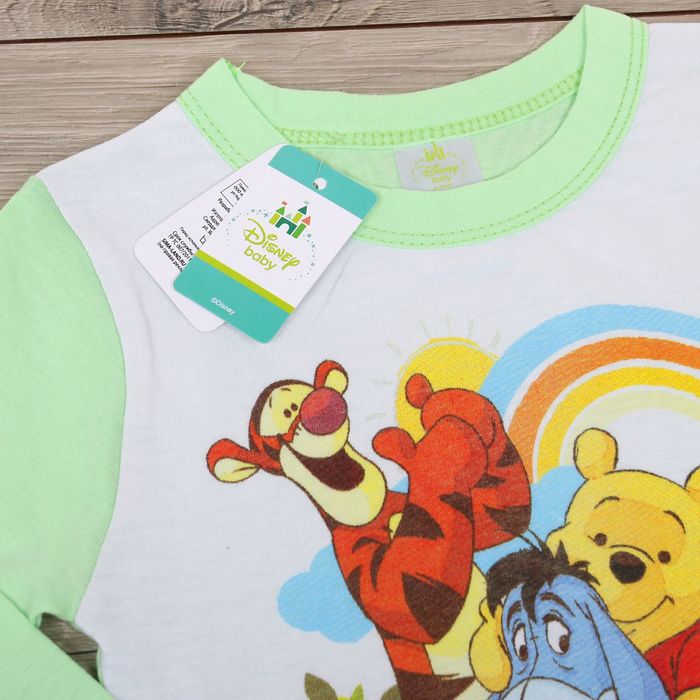 Футболка с длинным рукавом детская "Медвежонок Винни: Лучшие друзья". Дисней беби, рост 98-104 (60) см, 3 года, 100% хлопок