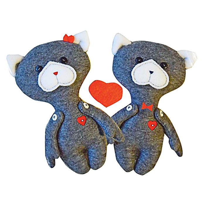 Набор для создания игрушки "Котята Марта и Марсик" 19 см