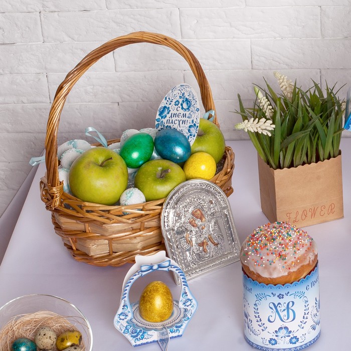 Набор корзин плетёных, ива, 3 шт., светло-коричневый цвет