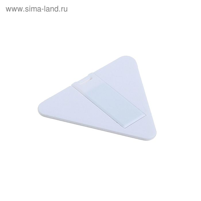 

Флешка, 8 Гб, USB2.0, треугольная визитная карточка, под УФ-печать, белая