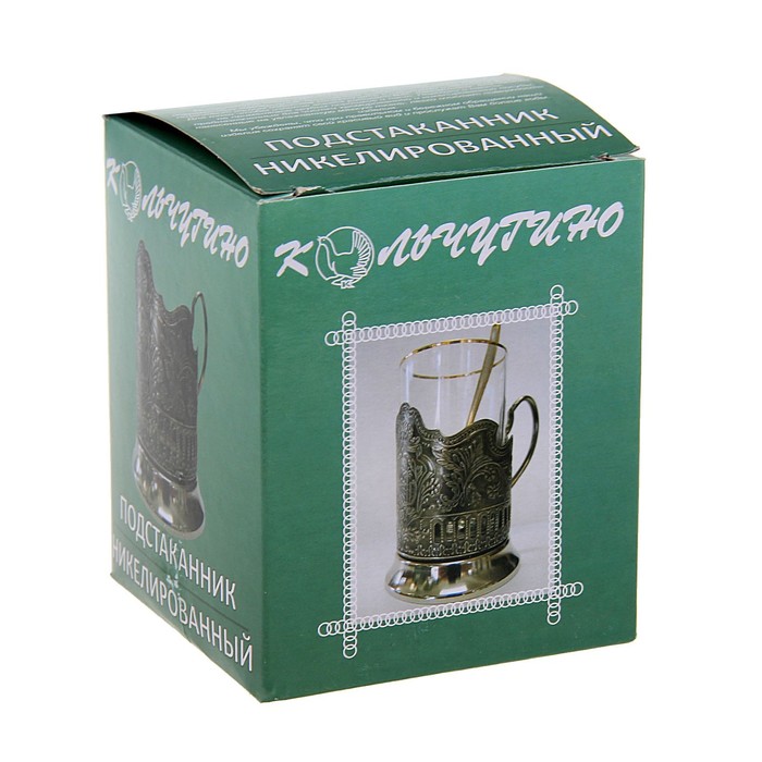 Подстаканник медный "Храм Христа Спасителя", (стакан d=6,1 см)