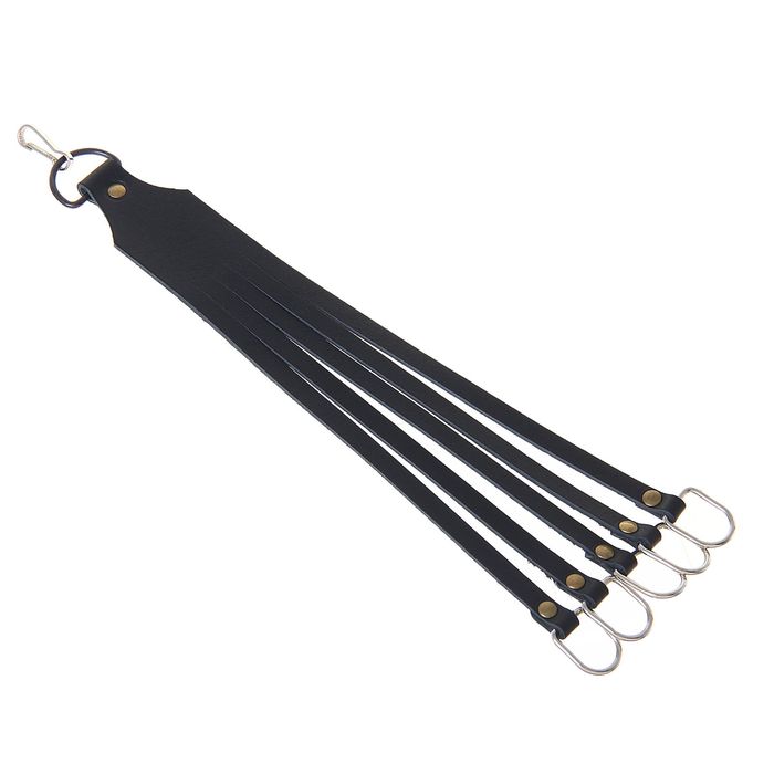 Подвязка утиная с карабином на 5 хвостов (кожа)