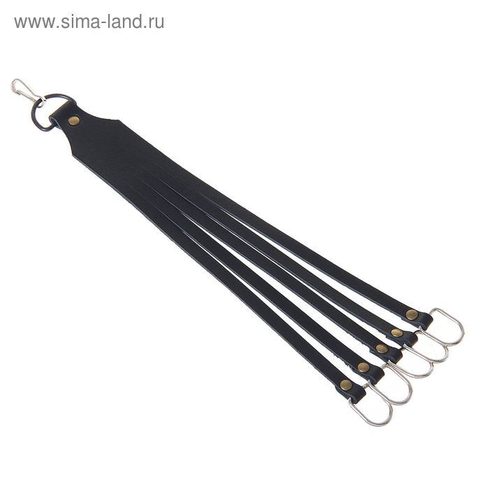 Подвязка утиная с карабином на 5 хвостов (кожа), микс