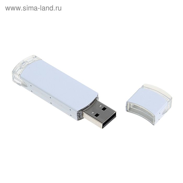 

Флешка, 8 Гб, USB2.0, алюминий, под УФ-печать/лазерную гравировку/тампопечать, белая
