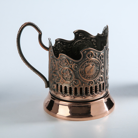 

Подстаканник «Банный», стакан d=6,1 см, медный
