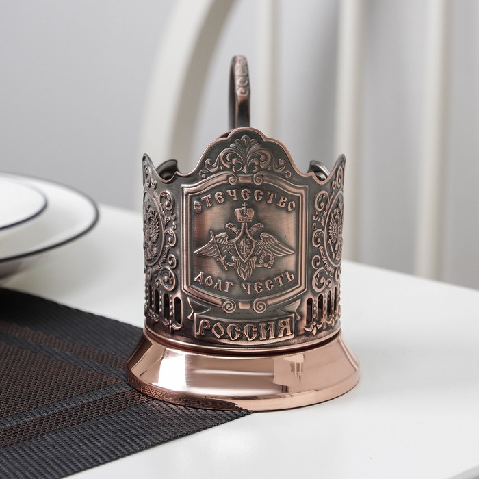 Подстаканник "Отечество. Долг. Честь", (стакан d=6,1 см)