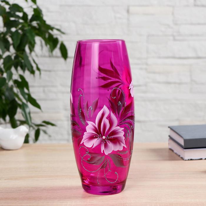 Ваза Flora "Цветущая ветка", стразы, агат