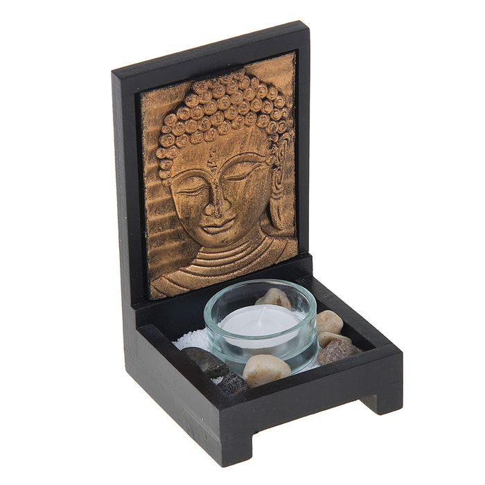 Подсвечник 1 свеча "Божество" под золото