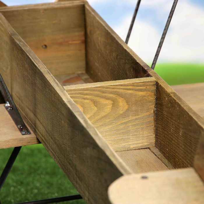 Садовая фигура с подставкой для кашпо "Самолёт"