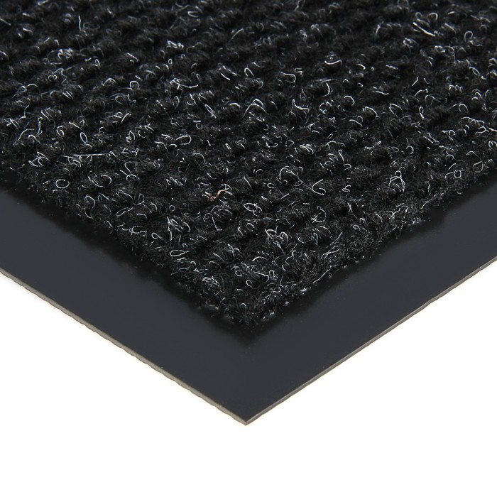 Коврик, влаговпитывающий, ребристый "Престиж", цвет черный