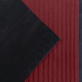 Коврик придверный влаговпитывающий, ребристый, «Стандарт», 60×90 см, цвет бордовый от Сима-ленд