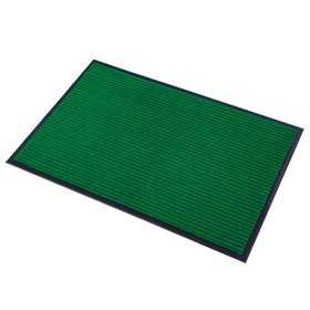 Коврик придверный влаговпитывающий, ребристый, «Стандарт», 60×90 см, цвет зелёный от Сима-ленд
