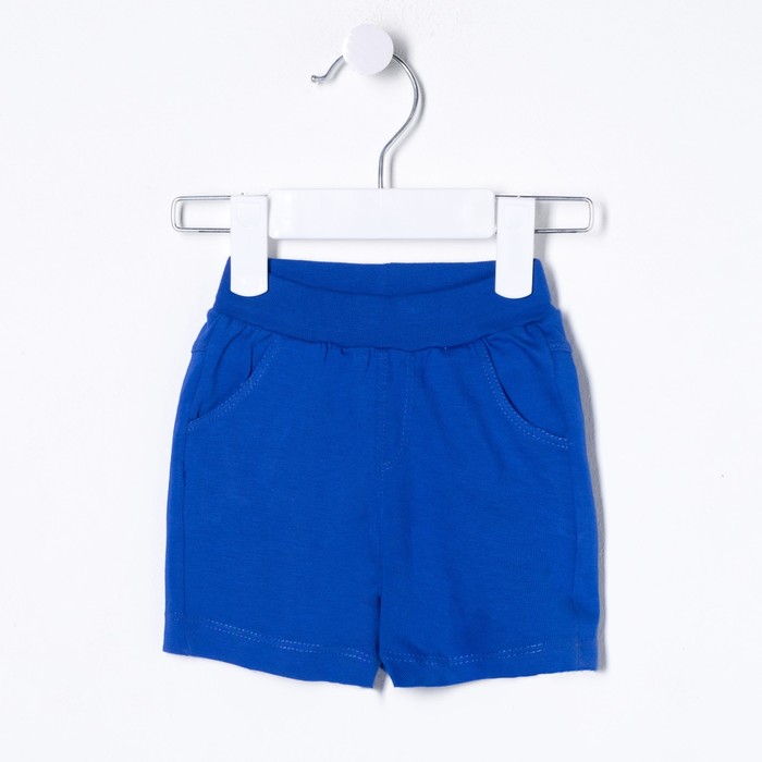 Комплект ясельный (футболка, шорты), рост 86 см (52), цвет оранжевый/синий