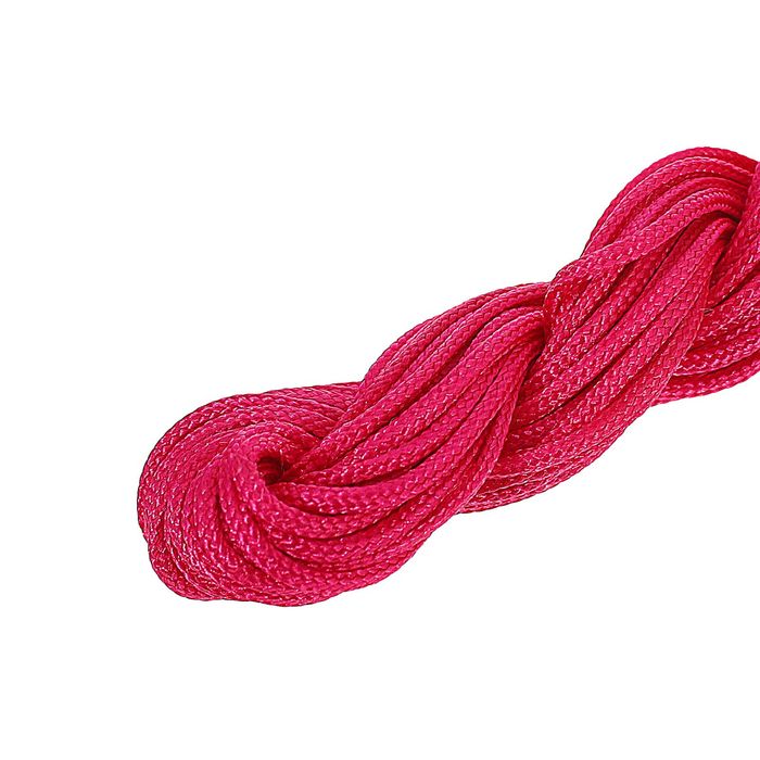 Нить для плетения, d=2мм, 12±1м, цвет №121 розовый