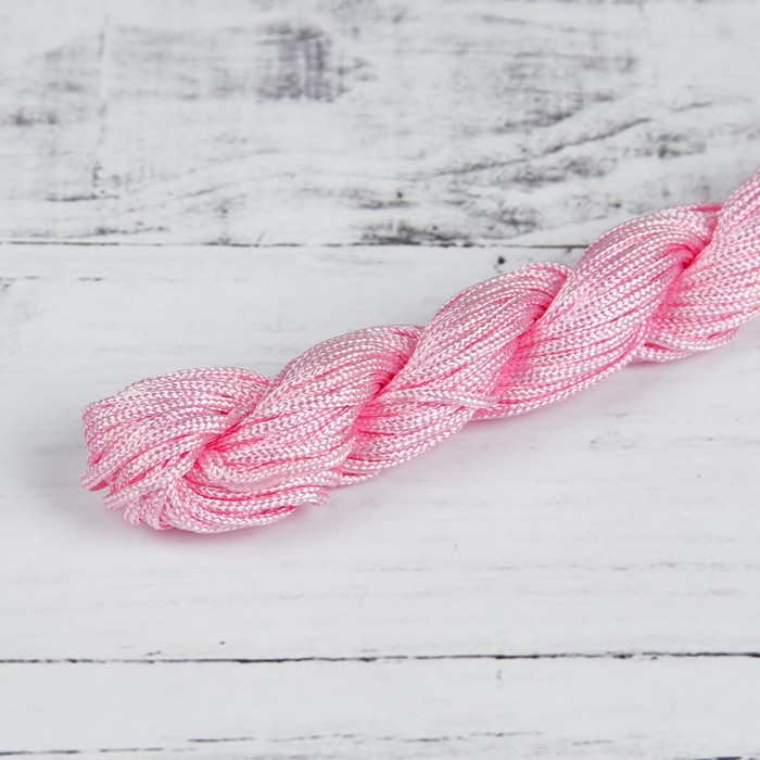 Нить для плетения, d=2мм, 12±1м, цвет №130 бледно-розовый