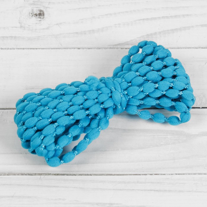 Шнур для плетения декоративный, d=5мм, 5±1м, цвет №114 тёмно-голубой