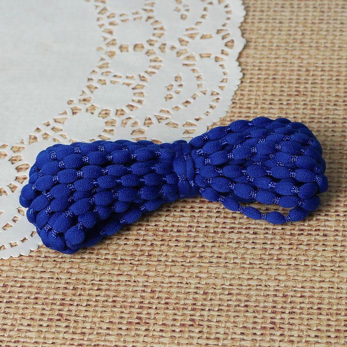 Шнур для плетения декоративный, d=5мм, 5±1м, цвет №111 синий