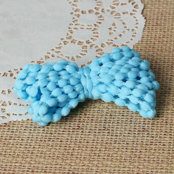 Шнур для плетения декоративный, d=5мм, 5±1м, цвет №125 голубой