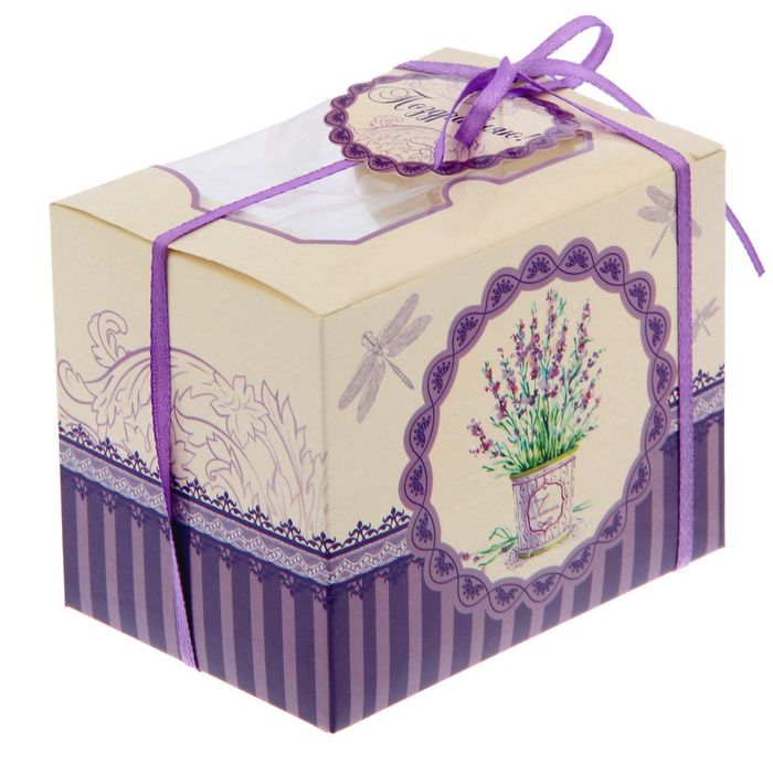 Коробочка для сладостей «Лавандовые сны», 10 х 8 х 7 см