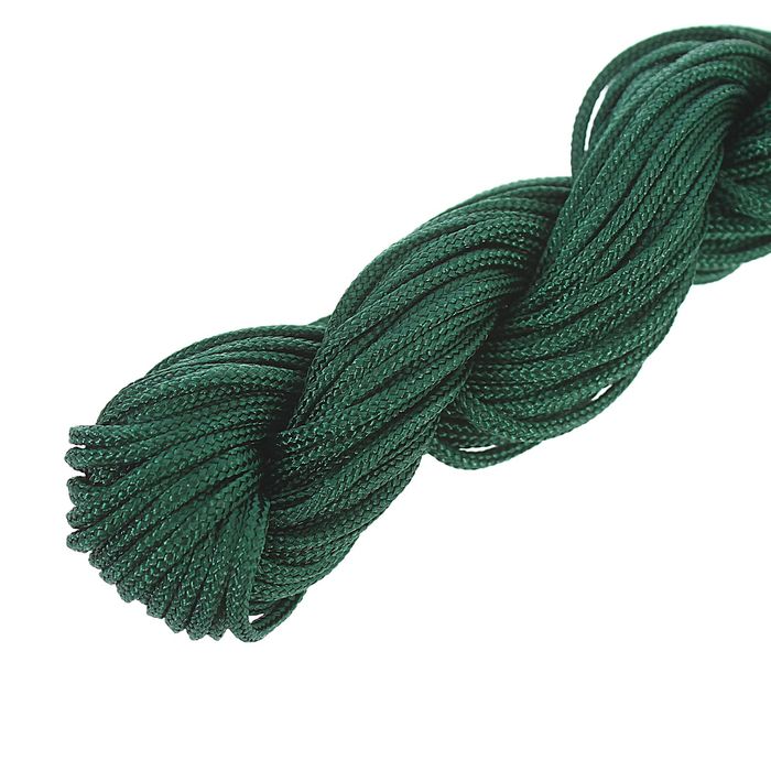 Нить для плетения, d=2мм, 12±1м, цвет №119 зелёный