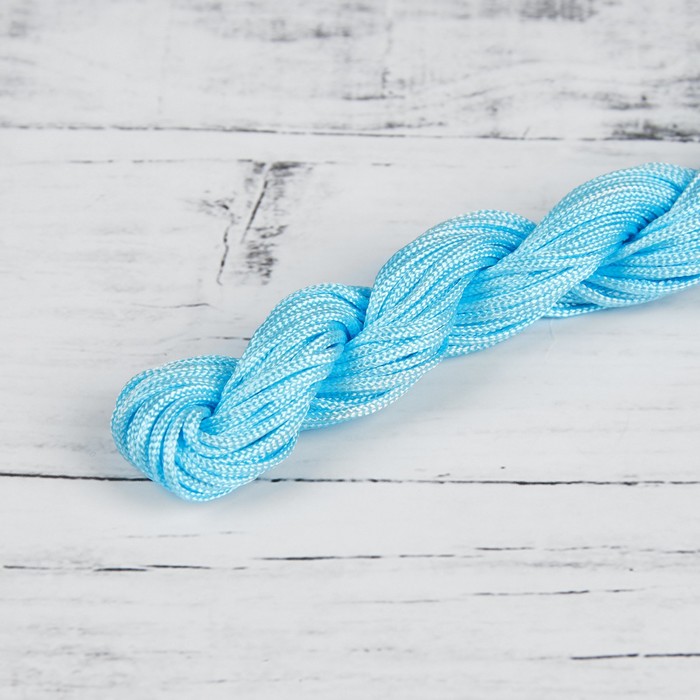 Нить для плетения, d=2мм, 12±1м, цвет №125 голубой