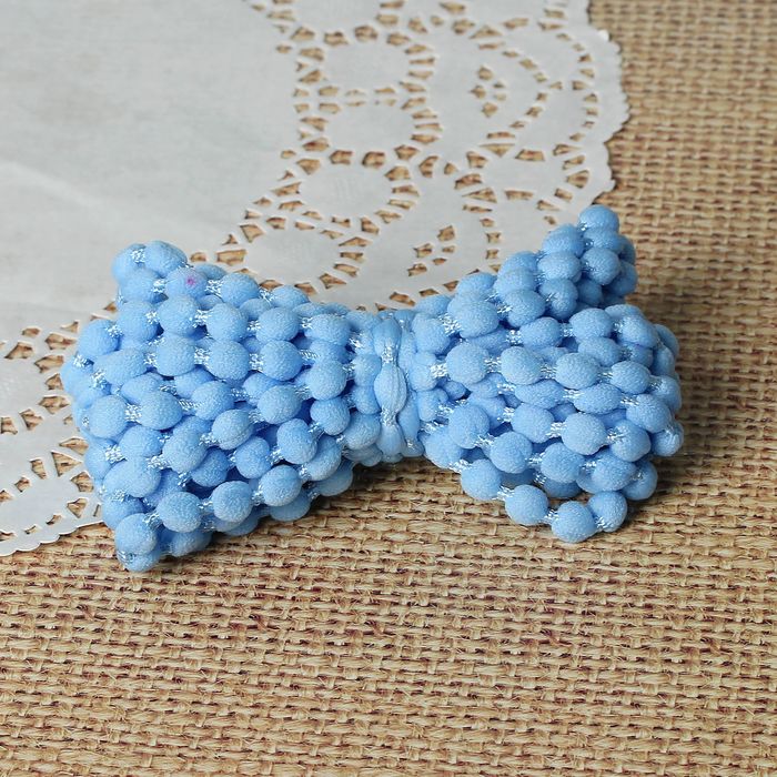 Шнур для плетения декоративный, d=5мм, 5±1м, цвет №117 голубой