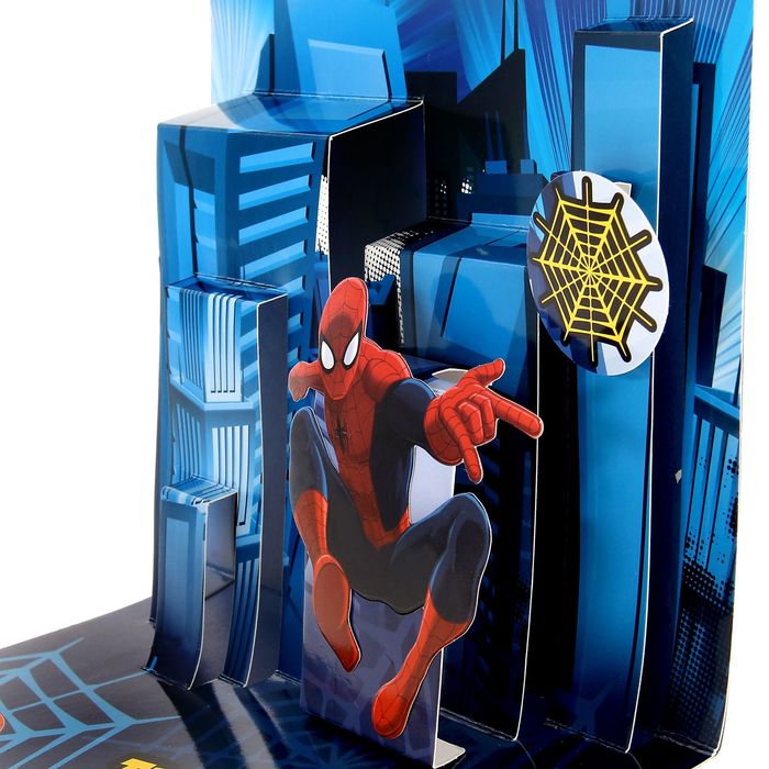 Объемная открытка "Герою", Человек-Паук