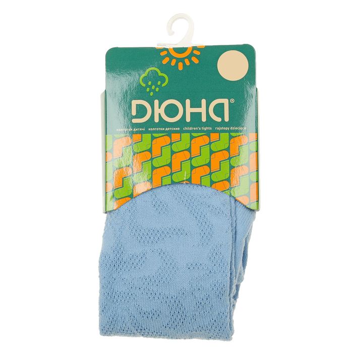 Колготки детские ажурные арт.4В437, цвет голубой, рост 68-74 см (6-9 мес)
