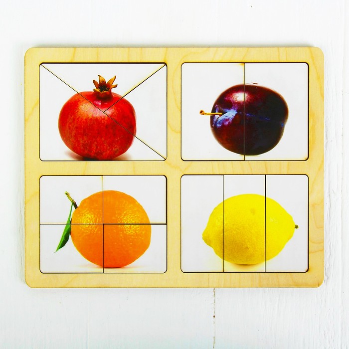 Разрезные картинки "Фрукты-2"