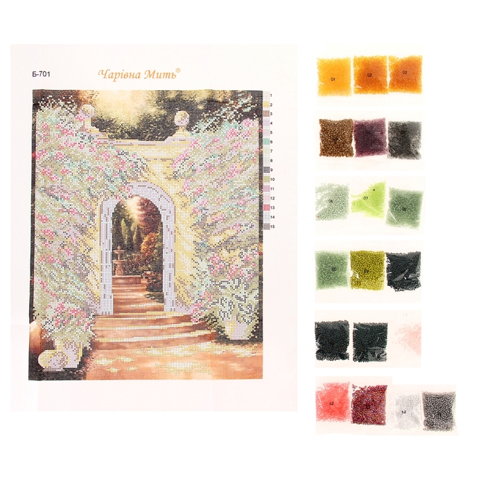 Набор для вышивания бисером "Цветущая арка"
