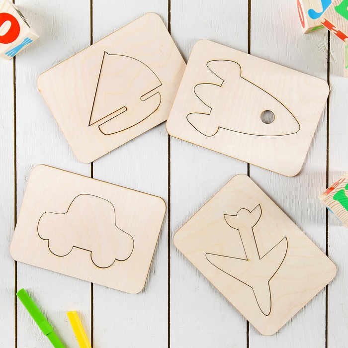 Набор трафаретов для творчества "Транспорт"