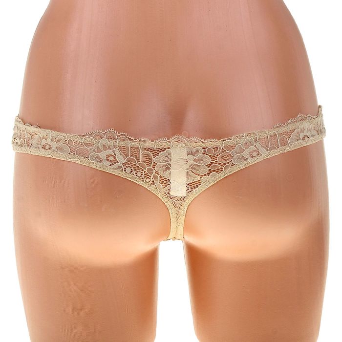 Трусы женские стринги ICD31182 Basic Lace beige, р-р 46 (4)
