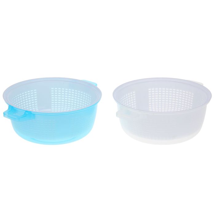 Дуршлаг 22 см с поддоном, цвет МИКС