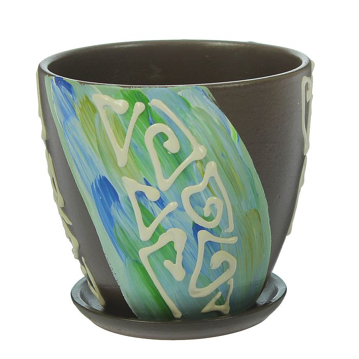 Кашпо "Аква" высокое овальное 0,8 л